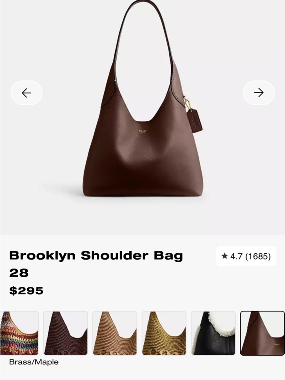 Brooklyn 28 Coach Bag - Picture 3 of 3